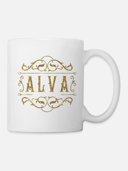 Alva gold - Tasse - Weiß