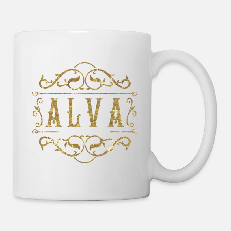 Alva gold - Tasse - Weiß