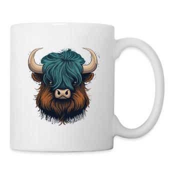 Yak Tier - Tasse - Weiß - Rechts