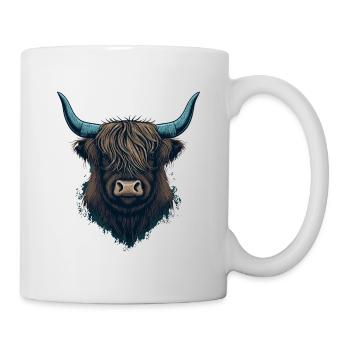 Yak-Gesicht - Tasse - Weiß - Rechts