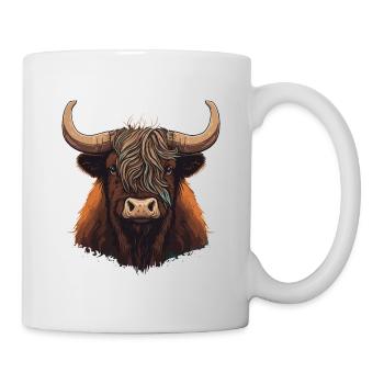 Illustration de Yak Head - Mug blanc - blanc - Droite