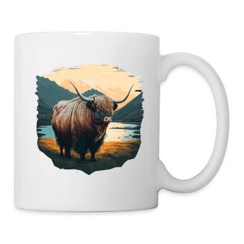 Yak with Lake - Mug - white - Right