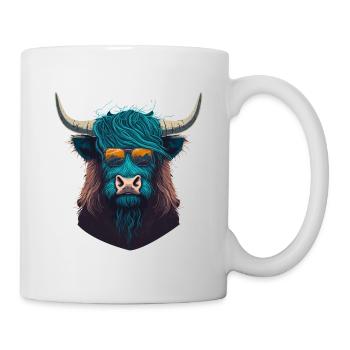 Yak mit Sunclasses - Tasse - Weiß - Rechts