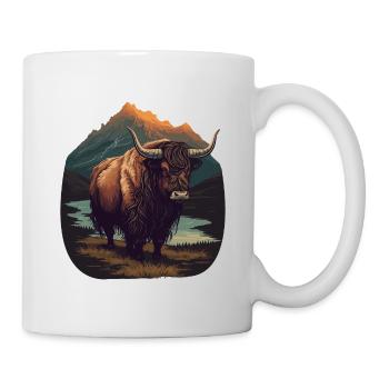 Taureau Yak - Mug blanc - blanc - Droite