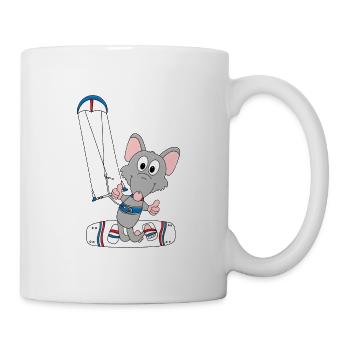 WASSERRATTE - RATTE - KITER - KITESURFER - KITEN - Tasse - Weiß - Rechts