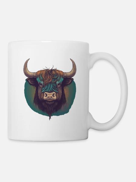 Tibetischer Yak - Tasse - Weiß