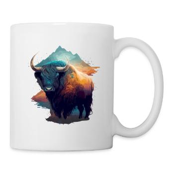 Galaxie Yak - Tasse - Weiß - Rechts