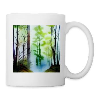 Forest image art - Mug - white - Right