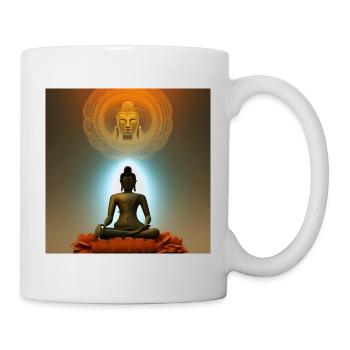 Statue de Bouddha - Mug blanc - blanc - Droite