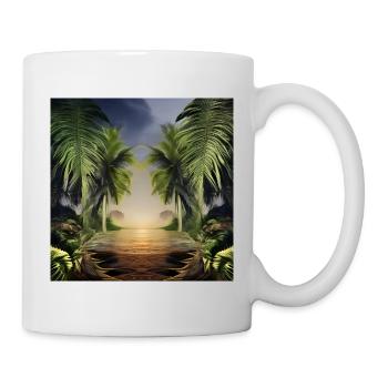 Jungle artwork - Mug - white - Right
