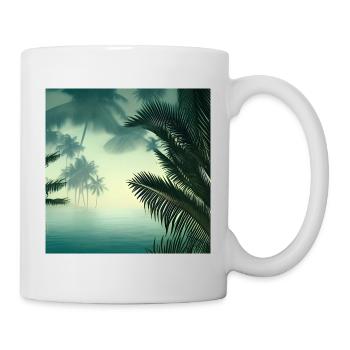 Vue sur l’eau de la jungle - Mug blanc - blanc - Droite