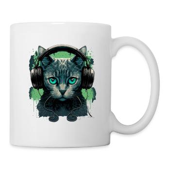 Les chats et la musique - Mug blanc - blanc - Droite