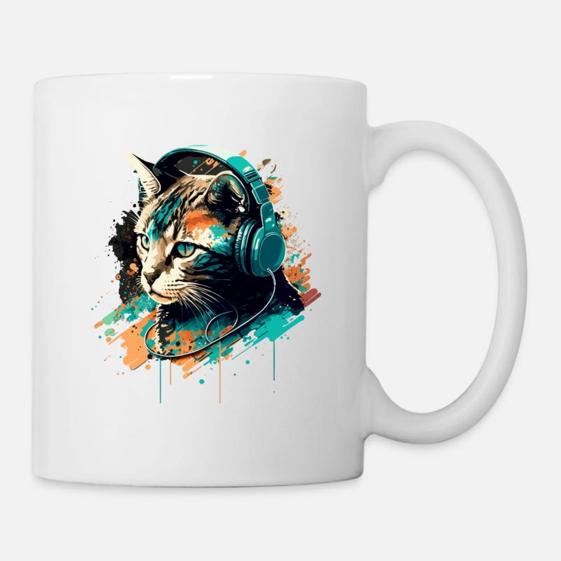 Katzenfelsen - Tasse - Weiß