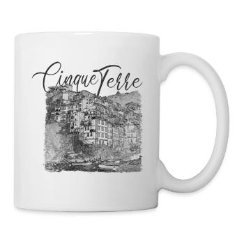 Italien, Italia, Cinque Terre, Vintage - Tasse - Weiß - Rechts