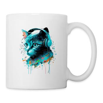 Disco Cat - Mug - white - Right