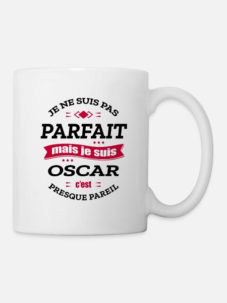 OSCAR PARFAIT - PRENOM OSCAR - Mug blanc - blanc