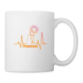 Heartbeat trekking - Mug - white - Right