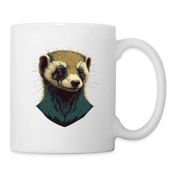 Ferret Head - Mug - white - Right