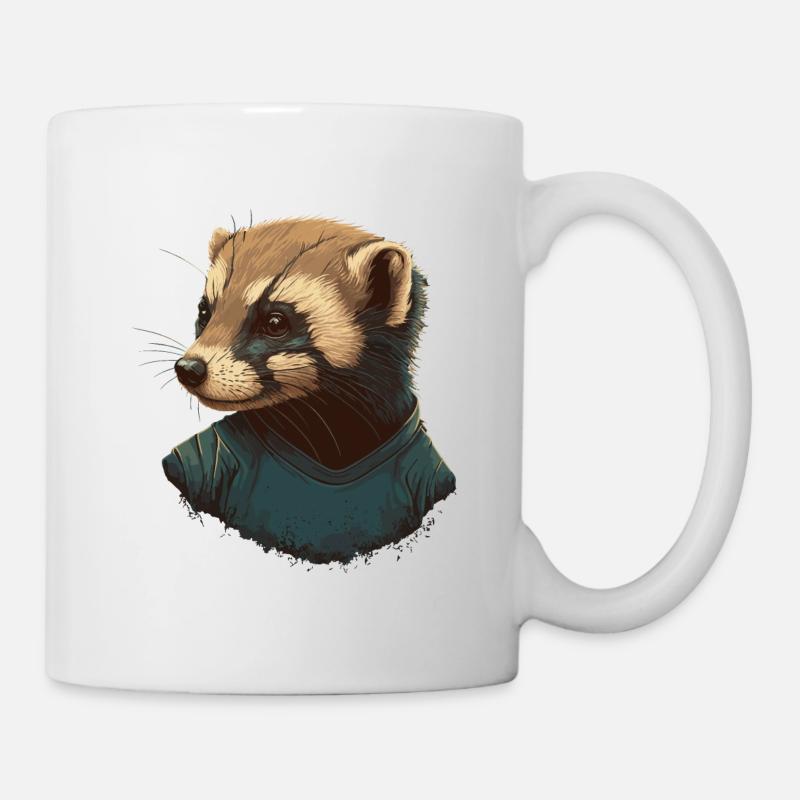 Wiesel - Tasse - Weiß
