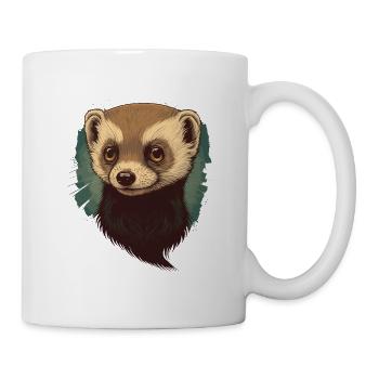 Baby-Frettchen - Tasse - Weiß - Rechts