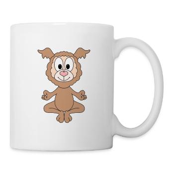 YOGA - PILATES - ALPAKA - LAMA - TIER - TIERISCH - Tasse - Weiß - Rechts