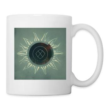 Geometrische Sonne - Tasse - Weiß - Rechts