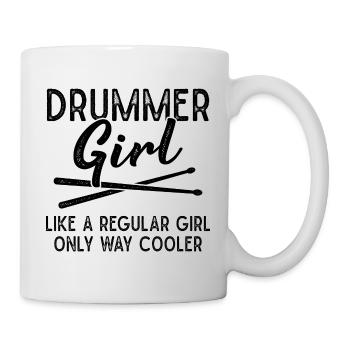 Drummer Girls Drumsticks - Mug blanc - blanc - Droite