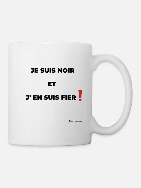 Je suis noir et fier de l'être - Mug blanc - blanc