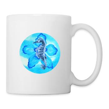Meer, Seepferdchen - Tasse - Weiß - Rechts