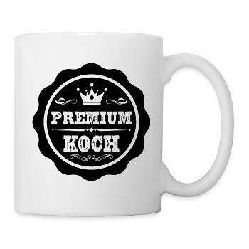 Premium Koch - Tasse - Weiß - Rechts