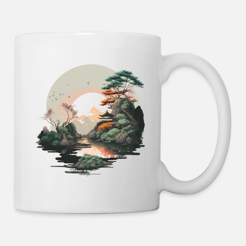 Œuvre d’art Sunrise - Mug blanc - blanc