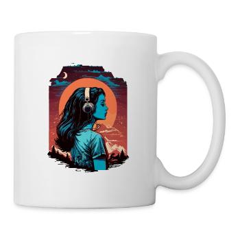 Lofi Musikliebhaber - Tasse - Weiß - Rechts