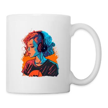Süßes Mädchen - Tasse - Weiß - Rechts