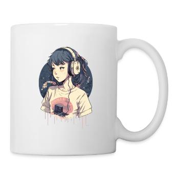 Kawaii Anime Mädchen - Tasse - Weiß - Rechts
