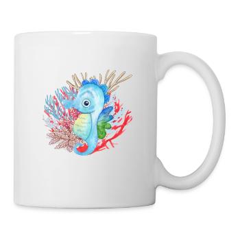 Meer, Seepferdchen - Tasse - Weiß - Rechts