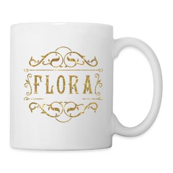 Flora gold - Tasse - Weiß - Rechts