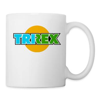 Le lettrage TRI REX dans le cercle est le triathlon - Mug blanc - blanc - Droite