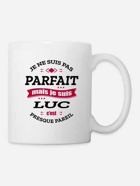 LUC PARFAIT - PRENOM LUC - Mug blanc - blanc
