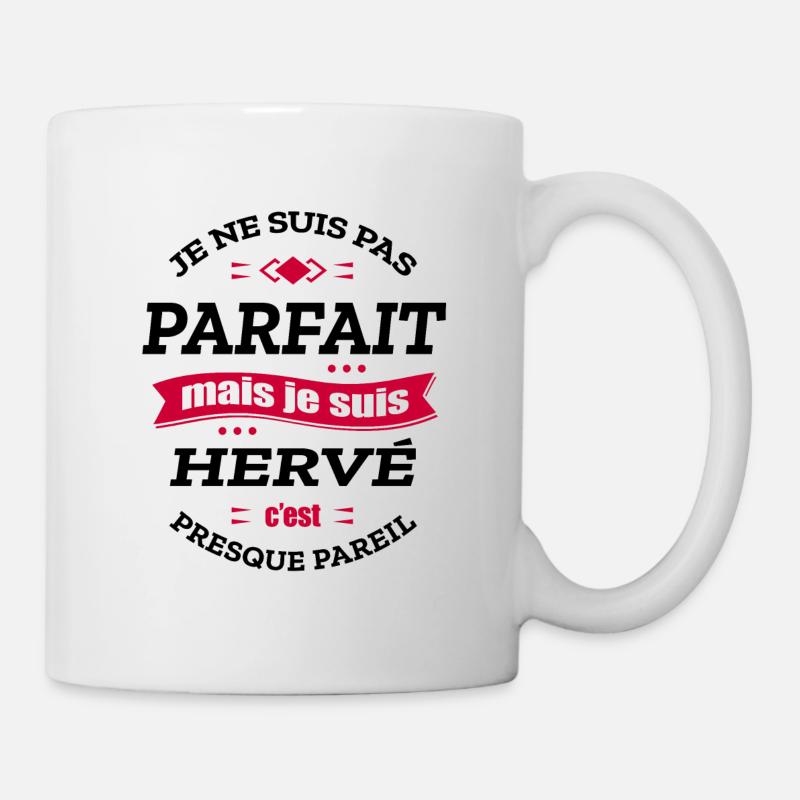 HERVÉ PARFAIT - PRENOM HERVÉ - Mug blanc - blanc