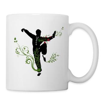 Art martial Nature Plante Rose - Mug blanc - blanc - Droite