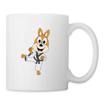 KARATE - JUDO - KÄNGURU - SELBSTVERTEIDIGUNG - Tasse - Weiß - Rechts