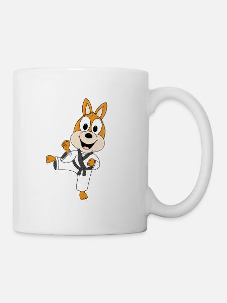 KARATE - JUDO - KÄNGURU - SELBSTVERTEIDIGUNG - Tasse - Weiß