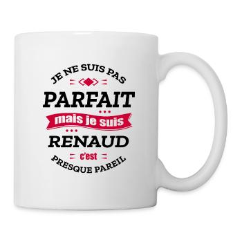 RENAUD PARFAIT - PRENOM RENAUD - Mug blanc - blanc - Droite