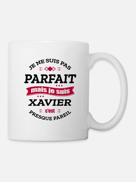 XAVIER PARFAIT - PRENOM XAVIER - Mug blanc - blanc