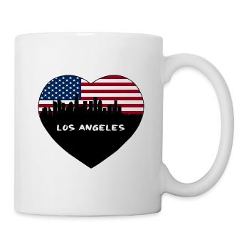 Los Angeles Californie États-Unis Flag Skyline Travel Sou - Mug blanc - blanc - Droite