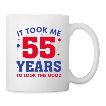 Il m’a fallu 55 ans pour être aussi belle - Mug blanc - blanc - Droite