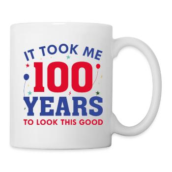 Il m’a fallu 100 ans pour être aussi beau - Mug blanc - blanc - Droite