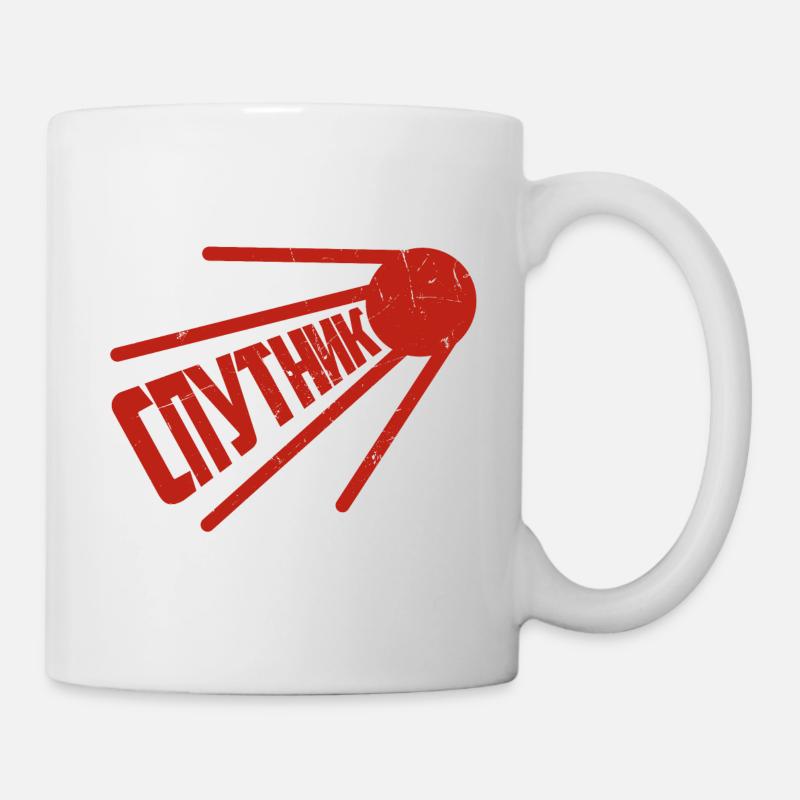 Sputnik Russischer Satellit Spruch Soviet Russland - Tasse - Weiß