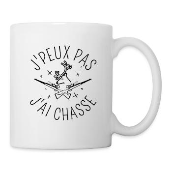 J Peux Pas J Ai Chasse cadeau chasseur - Mug blanc - blanc - Droite