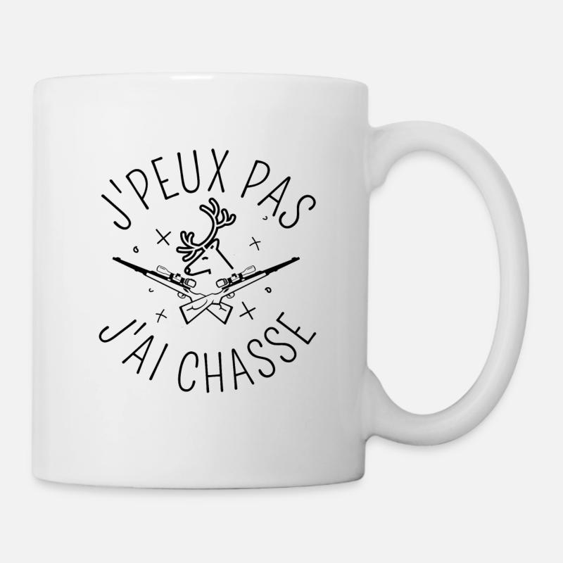 J Peux Pas J Ai Chasse cadeau chasseur - Mug blanc - blanc
